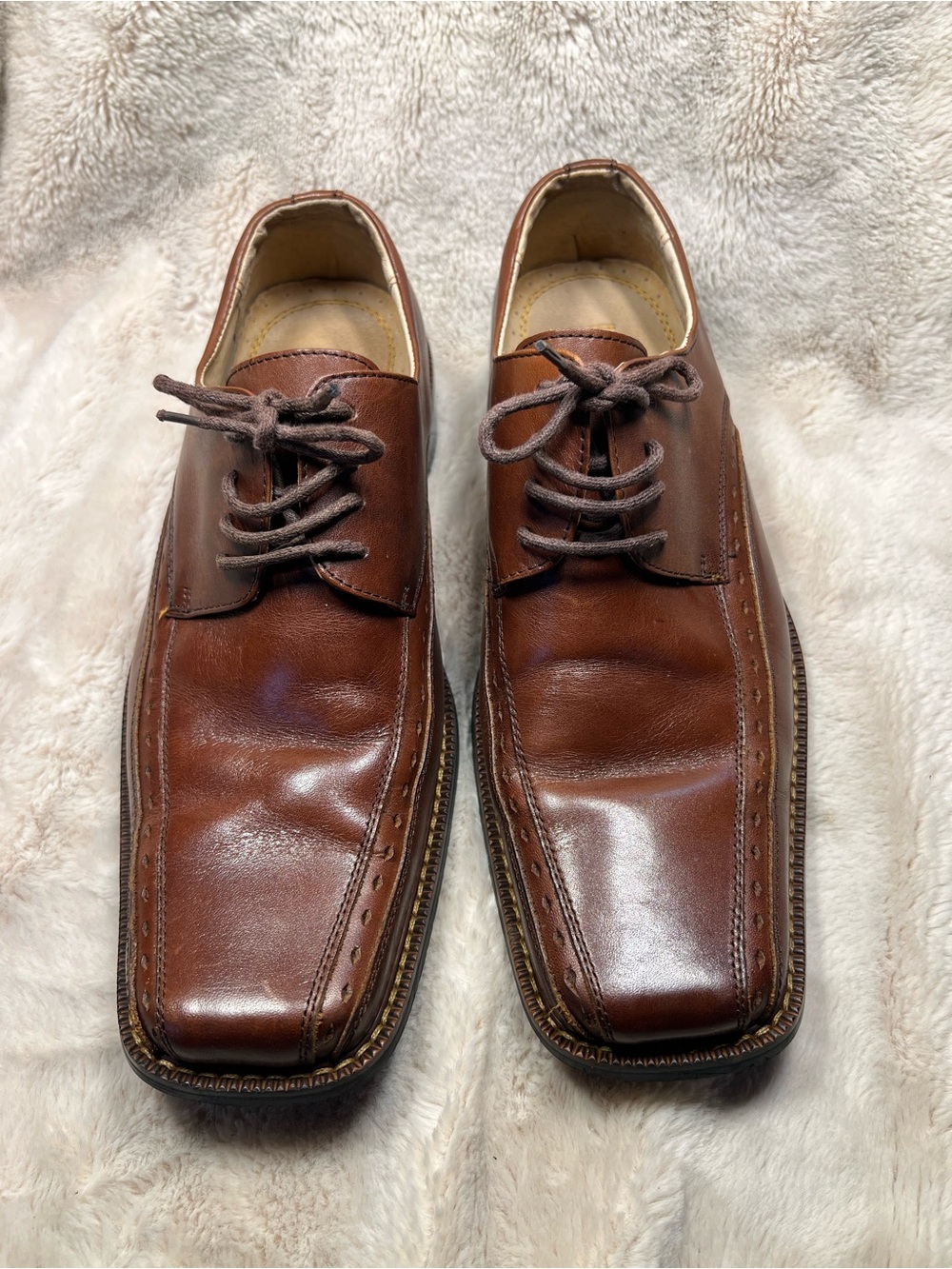 Stacy Adams Mens leather dress shoe size 7.5